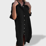 Beatriz™｜Laisvas Lino Suknelė