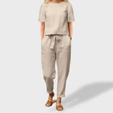 Helena™｜Vasaros Komplektas – Linas ir Medvilnė