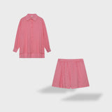 Maud | Elegantiškas lino marškinių ir šortų komplektas