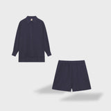 Maud | Elegantiškas lino marškinių ir šortų komplektas