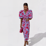 Lily - Tropinė Ugnies Suknelė