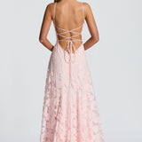 Francisa™ | Ilga Suknelė su Nėriniuotu Korsetu