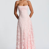 Francisa™ | Ilga Suknelė su Nėriniuotu Korsetu