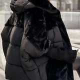 Dominika | Šiltas paltas su gobtuvu