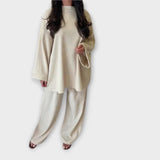 Ingrid – Plus Size Acanalado Stiliaus Komplektas