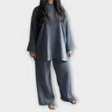 Ingrid – Plus Size Acanalado Stiliaus Komplektas