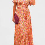 Sandra | Elegantiška maxi suknelė su V formos iškirpte