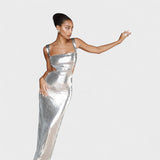 Suknelė „Sparkle Silver“ - Vakarinė versija